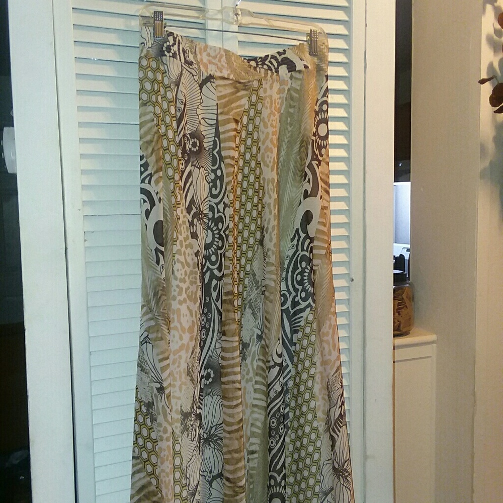 Chico's  abstract A-line skirt